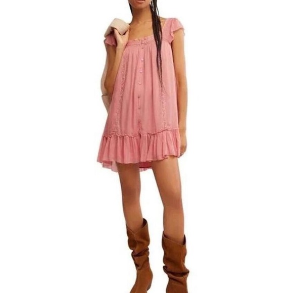 free people movement Dresses & Skirts - NWT Free People Size Small
Olivia Gauze Babydoll Dress